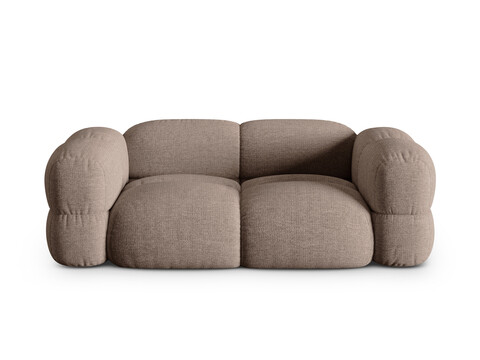 Canapea 3 locuri, Loretto, Cosmopolitan Design, 210x100x68 cm, tesatura structurata, cappuccino