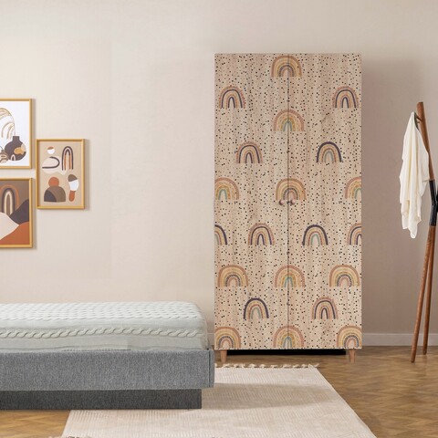 Dulap pentru haine, Vella, Lidya 2 -912, 90x192x52 cm, PAL, Sonomo