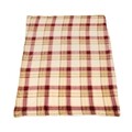 Patura fleece cu blanita Carouri, Heinner Home, 150x220 cm, 100% poliester, bej