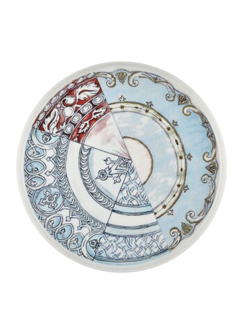 Set 6 farfurii intinse KNS001, Mia, Ø28  cm, ceramica, multicolor