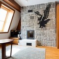 Decoratiune de perete, Eagle, Metal, Dimensiune: 52 x 40 cm, Negru