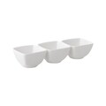 Set 3 boluri Salsa, Ambition, 8.3 x 8.3 cm, 140 ml, portelan, alb
