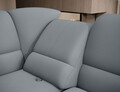 Coltar extensibil stanga 3 locuri ELTAP, LT-04VE, Siber, 270x186x93 cm, lemn/poliester, gri deschis