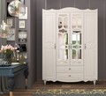 Dulap pentru haine, Rabi, Rb-048, 140x190x52 cm, Alb mat