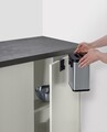 Cos de gunoi Colin, Wenko, 20.5x12.5x21 cm, inox/ABS/polipropilena, argintiu/negru