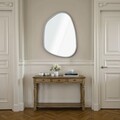 Oglinda decorativa, Lumisfera, Asymmetric Design 30 x 42, Argintiu