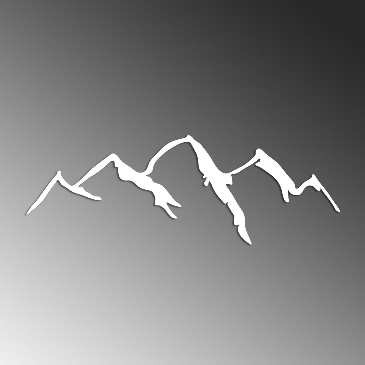 Decoratiune de perete, Mountain, Dimensiuni: 66 x 23 cm, Alb/Negru — imaginea 4