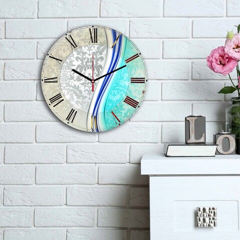 Ceas de perete, 3030ms-025, mdf, ø30 cm, multicolor