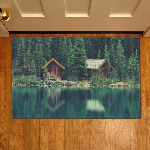 Covoras de intrare chalet, casberg, 38x58 cm, poliester, multicolor