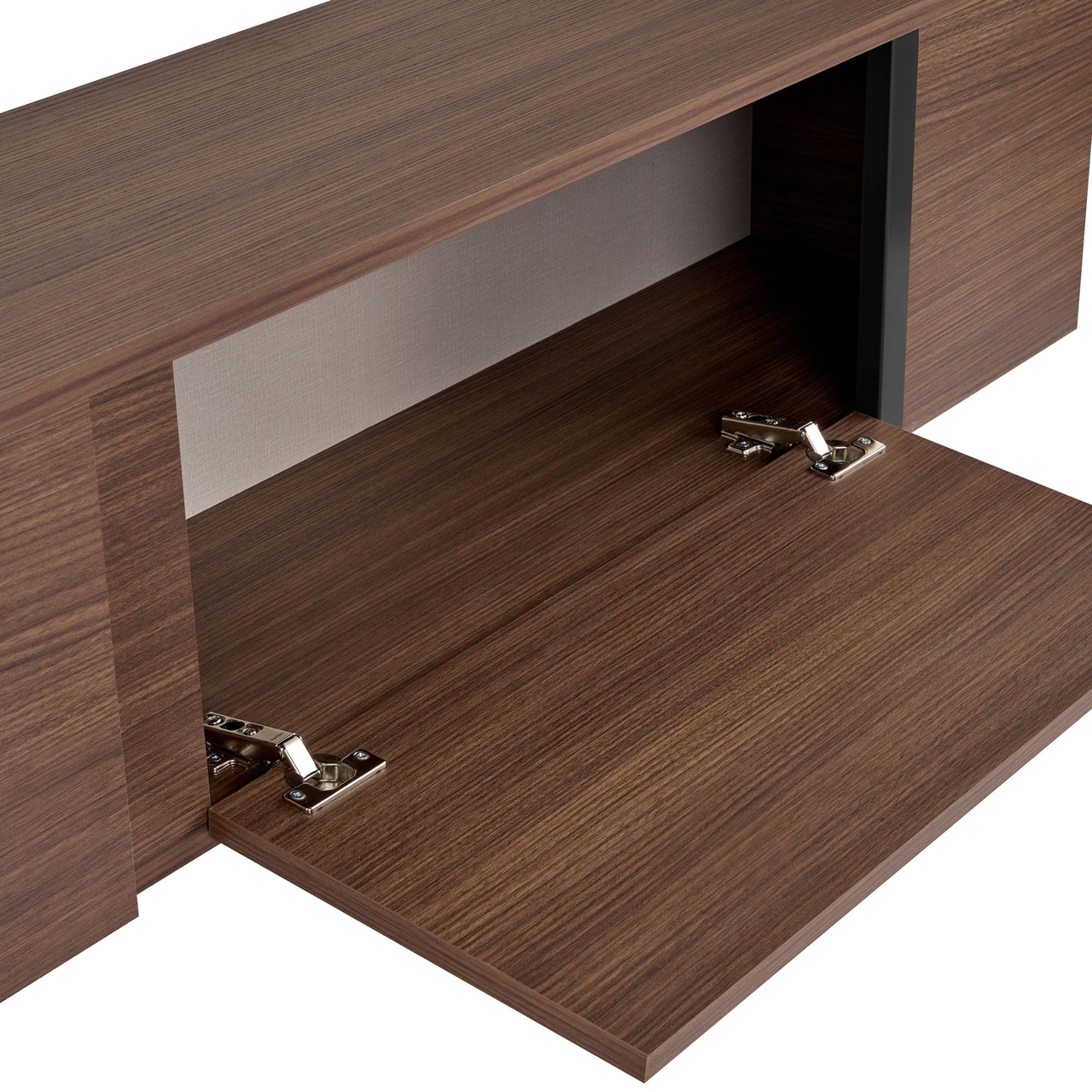 Comoda TV, Nordure, Onera, 180x50x30 cm, Nuc / Negru - view 4