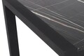 Masa de sufragerie extensibila, Nmobb, Silva, 120x75x74 cm, PAL, Negru