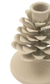 Suport lumanare Dune Pigna, Mauro Ferretti, 9.5x9.5x11.5 cm, fier, crem