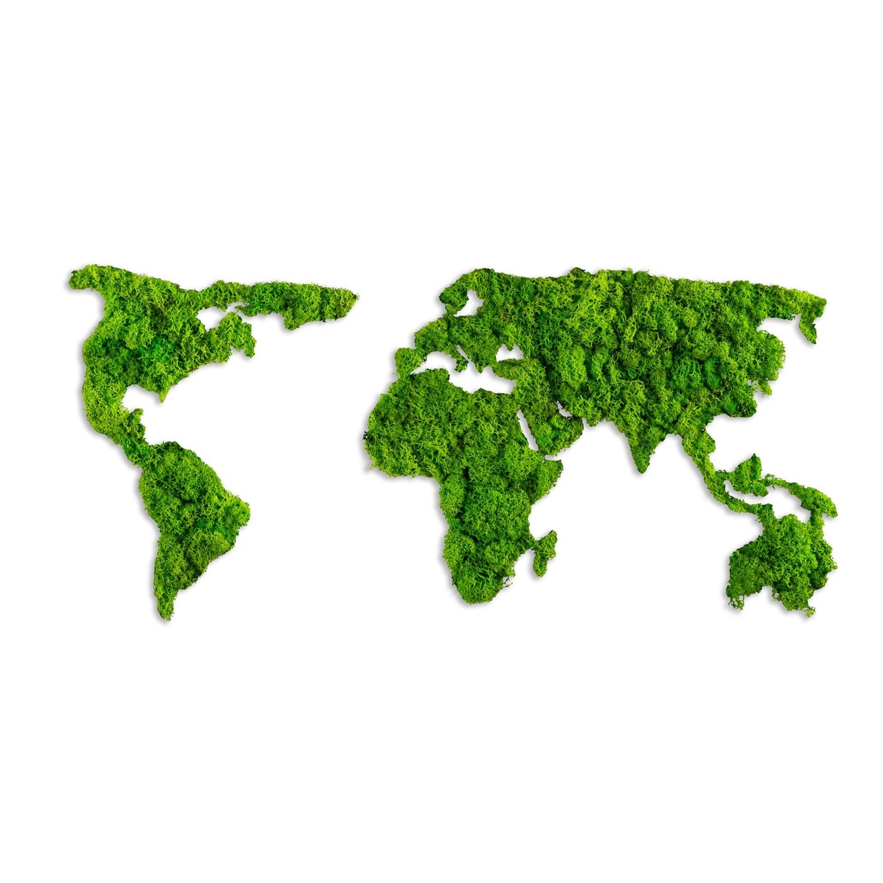 Decoratiune de perete, World Map, Dimensiuni: 70 x 32 cm, Verde - view 7