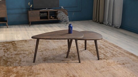 Masuta de cafea, dekzy, dz052, 90x45x45 cm, nuc