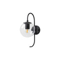 Aplica de perete, Fulgor, 942FLG2125, Metal, Negru