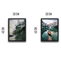 Set 2 tablouri decorative, Serenity Set, PAL, Hartie, Multicolor