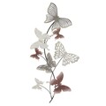 Decoratiune de perete InArt Butterflies Rise, 44 x 86 cm, fier