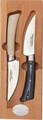 Set 2 cutite  + cutie din lemn Christian Etchebest, Jean Dubost, 22 cm, inox satinat