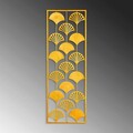 Decoratiune de perete, Fan 2, Metal, Dimensiune: 32 x 90 cm, Multicolor