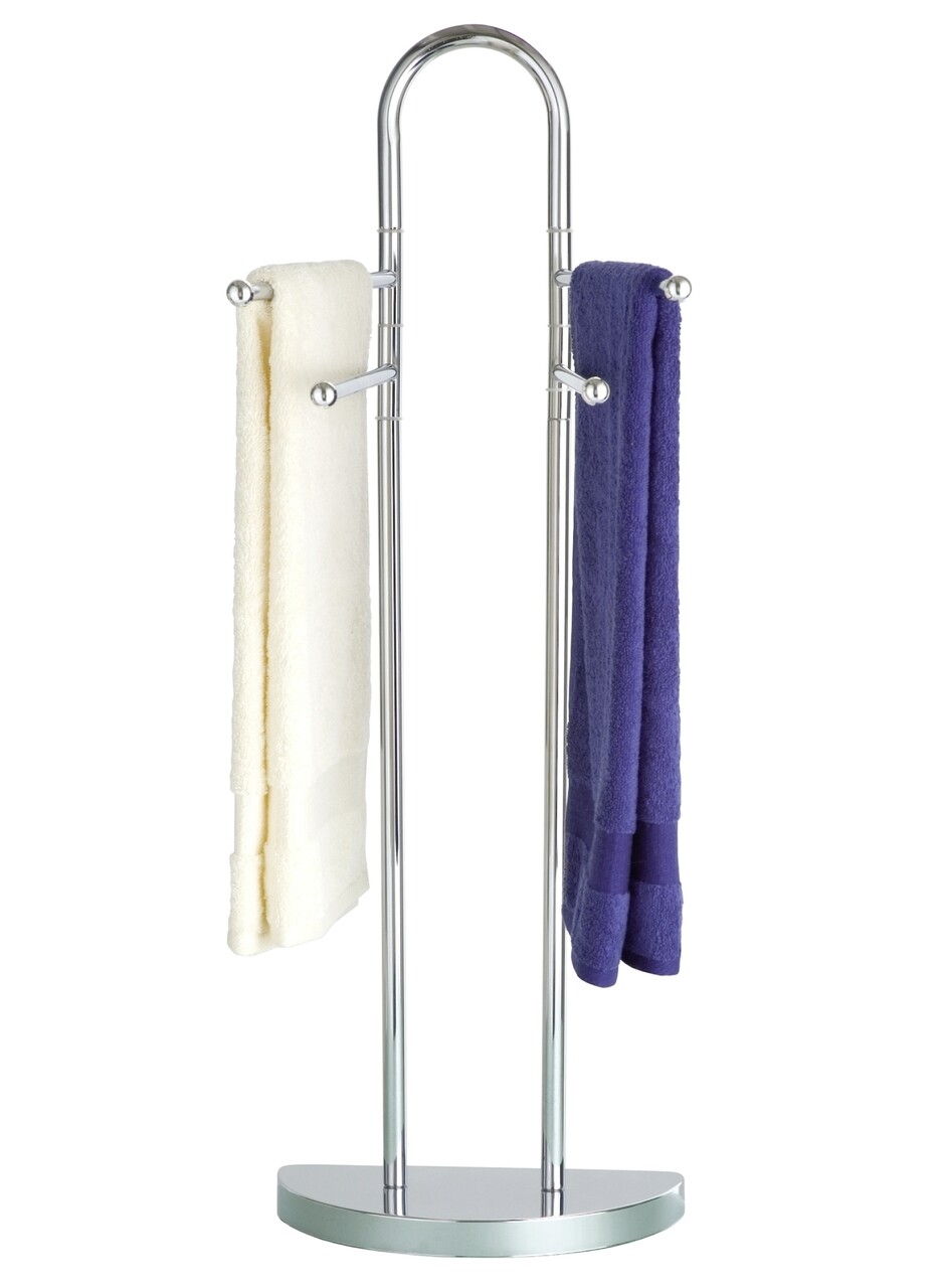 Suport pentru prosoape de baie, Wenko, Cosenza, 33 x 18 x 93.5 cm, inox, argintiu - 1 | YEO