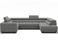 Coltar extensibil dreapta 3 locuri ELTAP, RT-03ROY, Fectory, 346x205x93 cm, lemn/poliester, gri