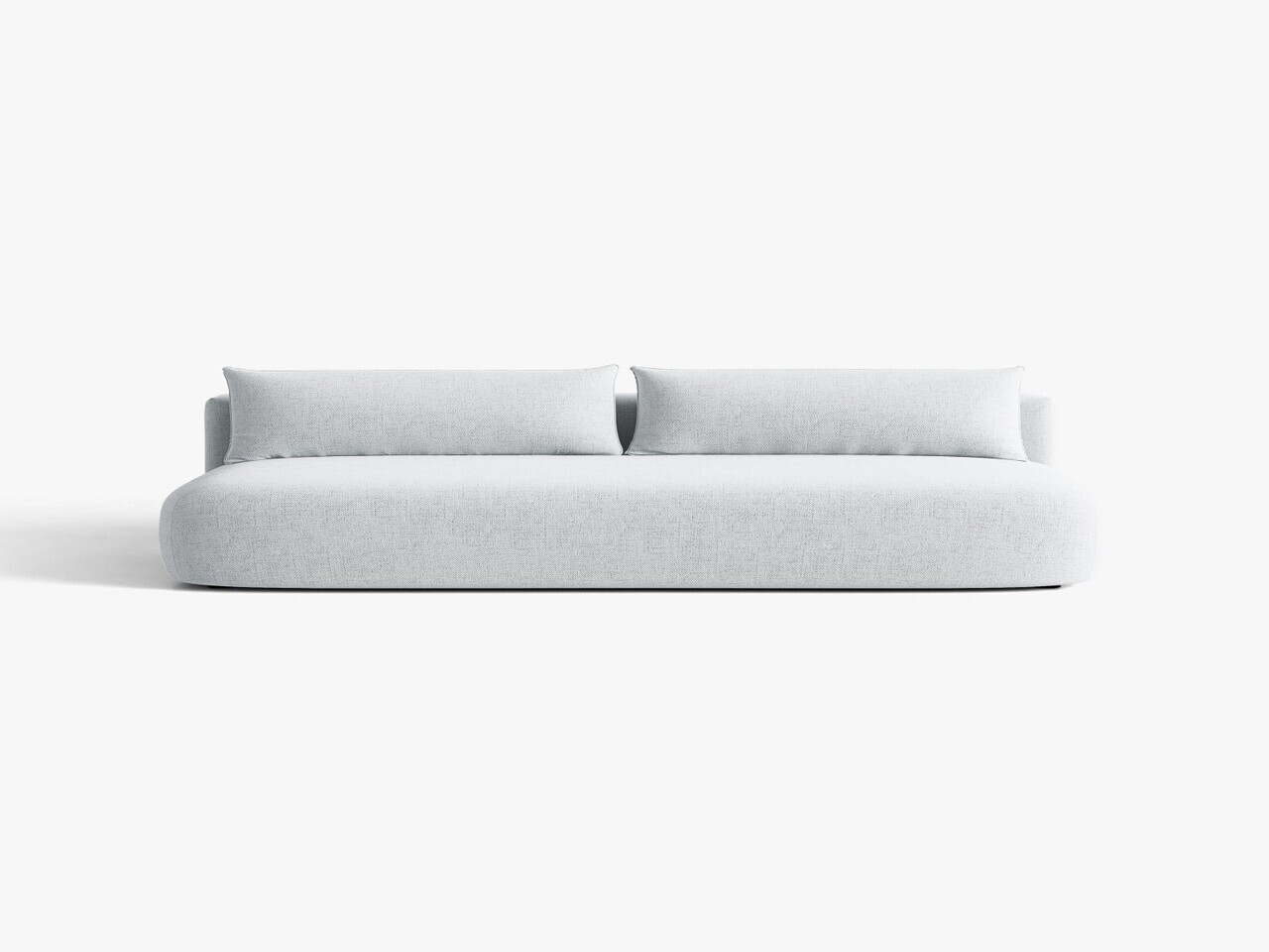 Canapea extensibila 3 locuri, Hena, Micadoni Home, 205x112x85 cm, tesatura structurata, gri deschis