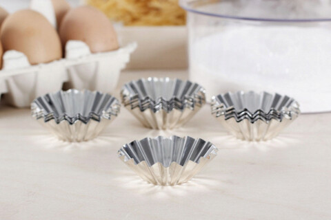 Forme pentru prajituri tarte 10 piese, Snb, aluminiu, 5 cm mezoni.ro