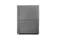 Dulap pentru haine, Valovi, Bez, 118x158x45 cm, Textil, Gri