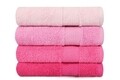 Set 4 prosoape 801, Beverly Hills Polo Club, 50x90 cm, bumbac, roz