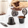 Set de 3 capsule de cafea reutilizabile Recoff InnovaGoods, Ø3.9 x 3 cm