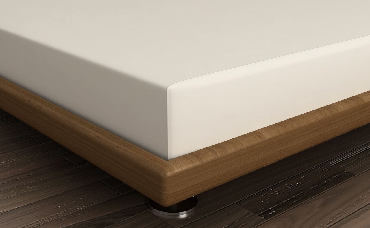 Cearceaf de pat cu elastic Ranforce Single Small (FR), L'essentiel Maison, Cream, Crem - imagine 2