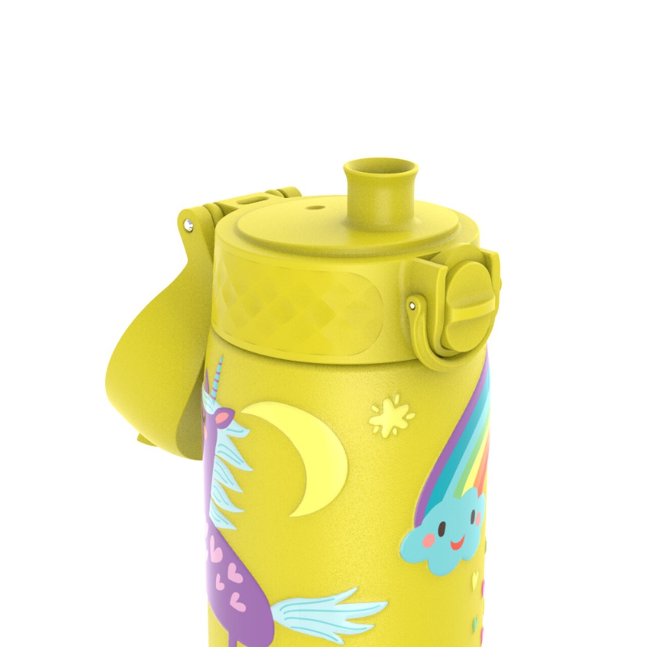 Sticla apa pentru copii Slim, inox, 600ml, Yellow, Unicorns - Ion8 - view 2