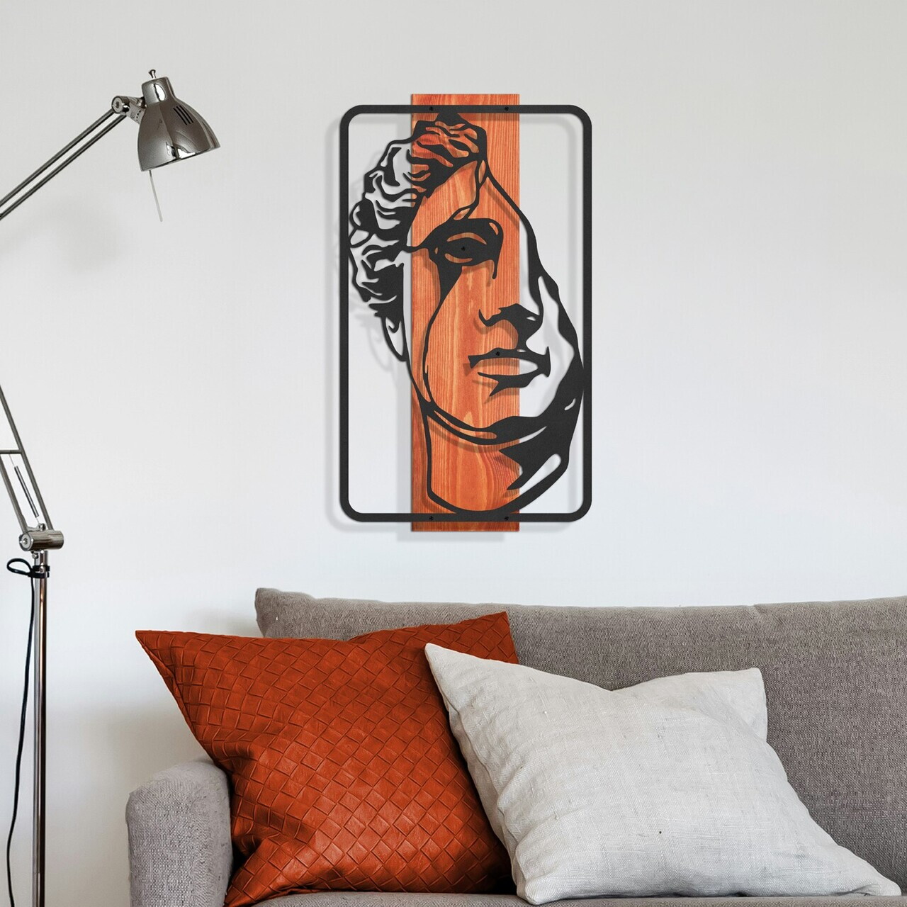 Decoratiune de perete, Imperium -4, Cadru: Lemn (Grosime: 2 cm), Roșu/Negru — imaginea 3