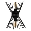 Aplica de perete, Kirpi - 3091, Opviq, 23 x 16 x 33 cm, 2 x E27, 40W, negru