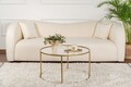 Masuta de cafea, Nordure, Aurum, Auriu / Transparent