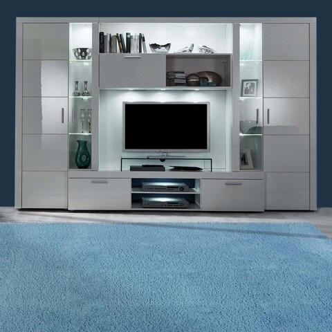 Covor, Indomex, Romantic, 50 x 110 cm, 100% poliester, bleu