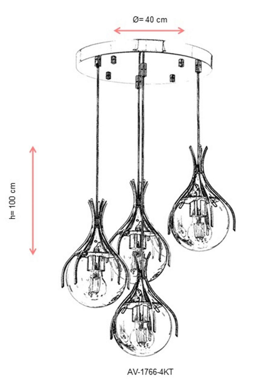Lustra, Avonni, 683AVN1224, Metal, Crom
