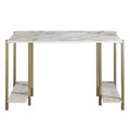 Birou, Hadley, Reader, 125x73.8x60 cm, Alb/Auriu
