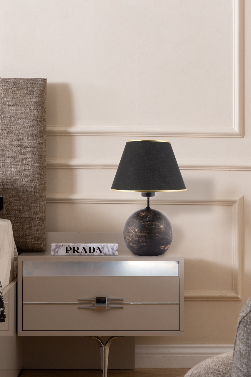 Lampa de masa, Opviq, 390FLH2254, Negru
