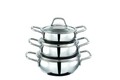 Set 3 oale Azur , Nobel Life, Ø16 cm/Ø18 cm/Ø24 cm, inox