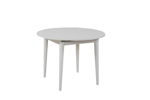 Masa de sufragerie extensibila, Vella, Vina 139, 100x75x100 cm, PAL, Alb