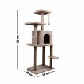 Casă pentru pisici, Paws & Whiskers, Calista, MATERIAL TEXTIL WELSOFT, Bej