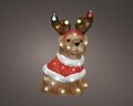 Decoratiune luminoasa Dog, Lumineo, 23x15x33.5 cm, 40 LED-uri, lumina rece