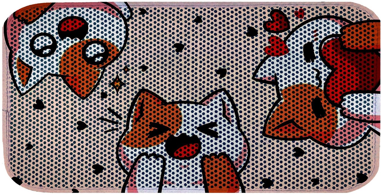 Covoras litiera pentru colectarea granulelor de nisip, Paws &amp; Whiskers, Cat Lıtter Mat 27, Multicolor - view 2