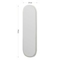 Oglinda decorativa, Siam, Magnum, 40x120x2.2 cm, MDF , Alb