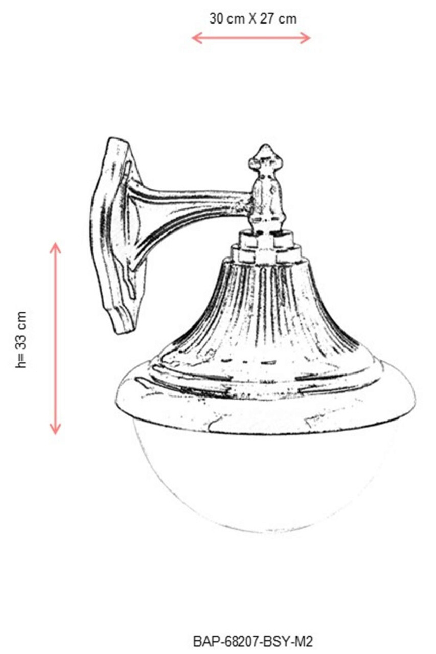 Lampa de exterior, Avonni, 685AVN1355, Plastic ABS, Alb/Negru