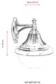 Lampa de exterior, Avonni, 685AVN1355, Plastic ABS, Alb/Negru