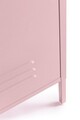 Dulap cu 1 usa Cambridge, Bizzotto, 4 rafturi reglabile, 46x38x185 cm, otel, roz pastel