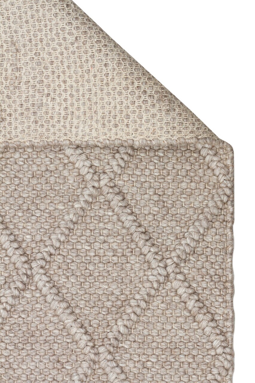 Covor, Diamond Brown, 130x190 cm, Lana, Gri