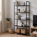 Corp biblioteca, Hanah Home, Moda, 60x155x30 cm, Negru